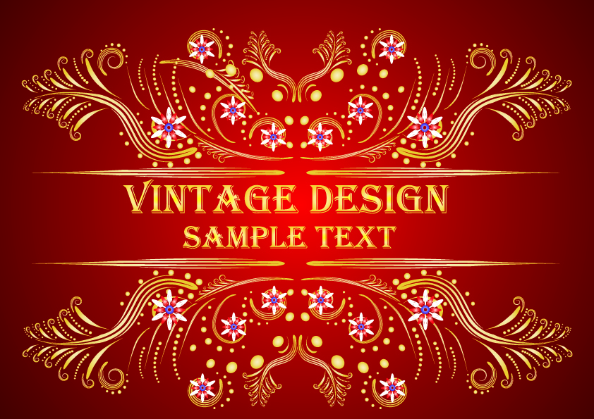 free vector European classical background pattern
